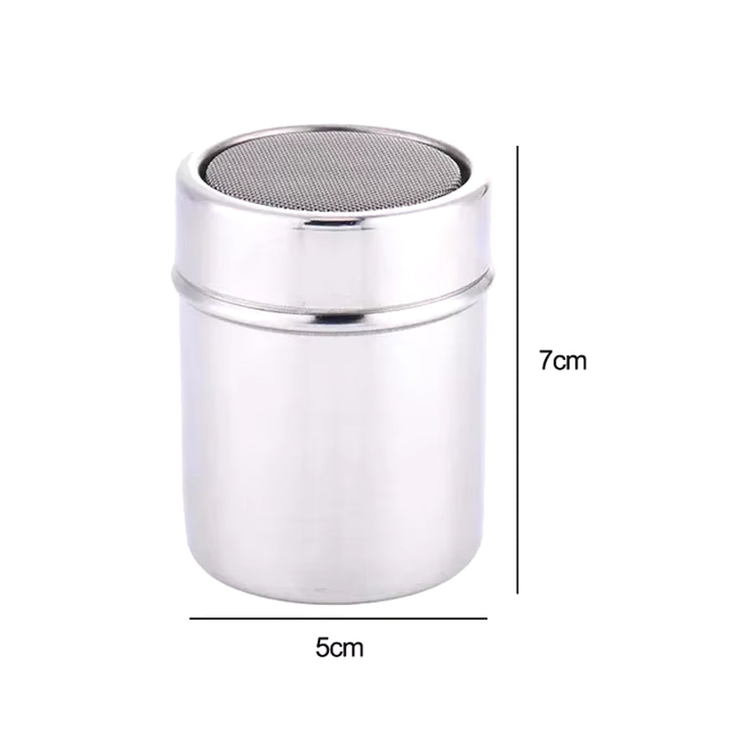 The Cocoa Art Shaker — Stainless Steel Coffee Stencil & Powder Shaker