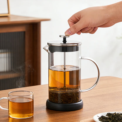 The Morning Press — 600ml Glass French Press Coffee Maker