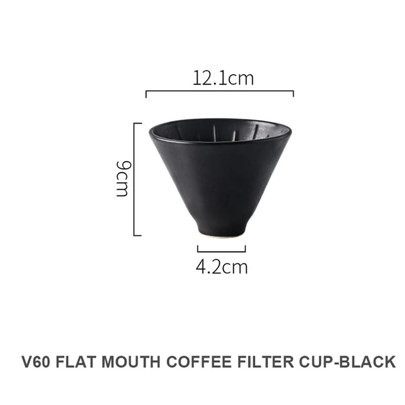 The Ceramic Flow Dripper — 60° Reusable Ceramic Pour-Over Coffee Filter