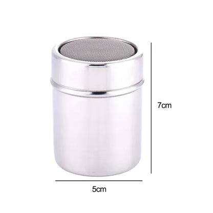 The Cocoa Art Shaker — Stainless Steel Coffee Stencil & Powder Shaker