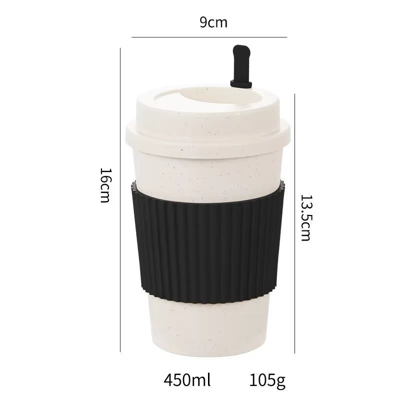 The Everyday Brew Cup — 450ml Reusable Coffee Cup with Lid