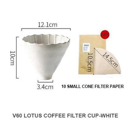 The Ceramic Flow Dripper — 60° Reusable Ceramic Pour-Over Coffee Filter