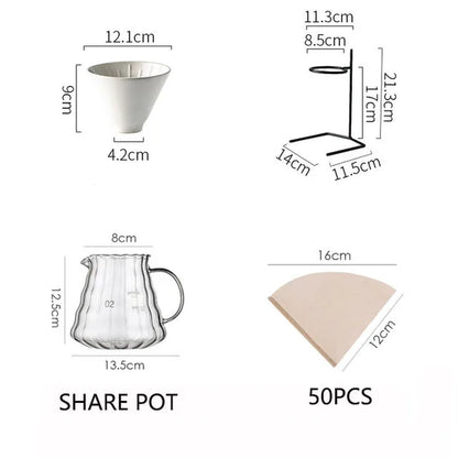 The Ceramic Flow Dripper — 60° Reusable Ceramic Pour-Over Coffee Filter