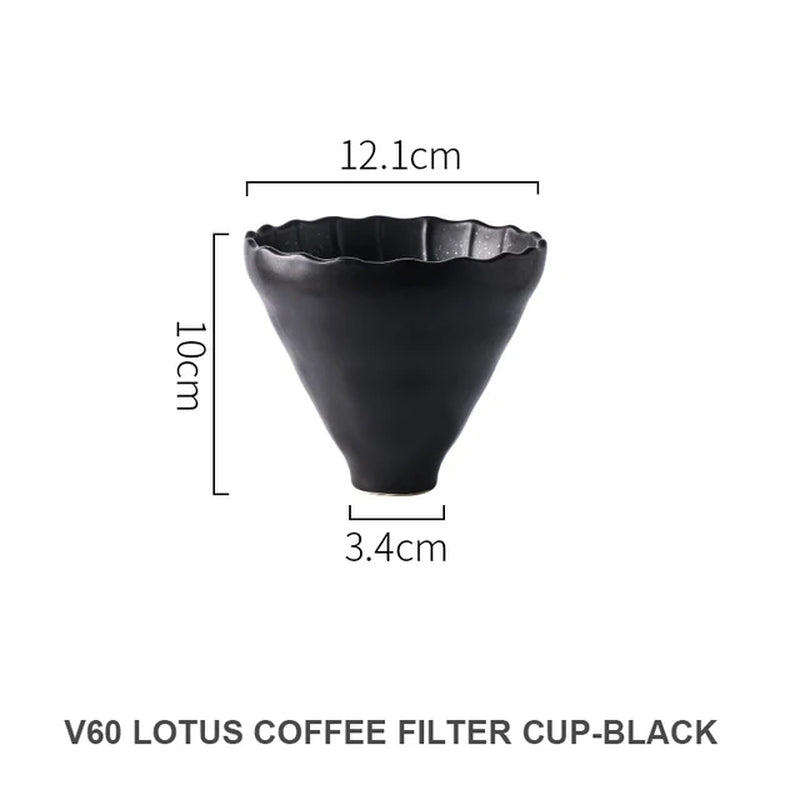 The Ceramic Flow Dripper — 60° Reusable Ceramic Pour-Over Coffee Filter