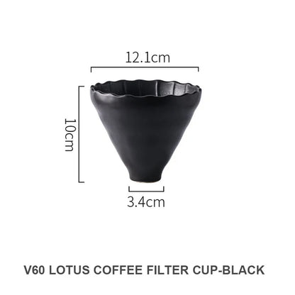 The Ceramic Flow Dripper — 60° Reusable Ceramic Pour-Over Coffee Filter