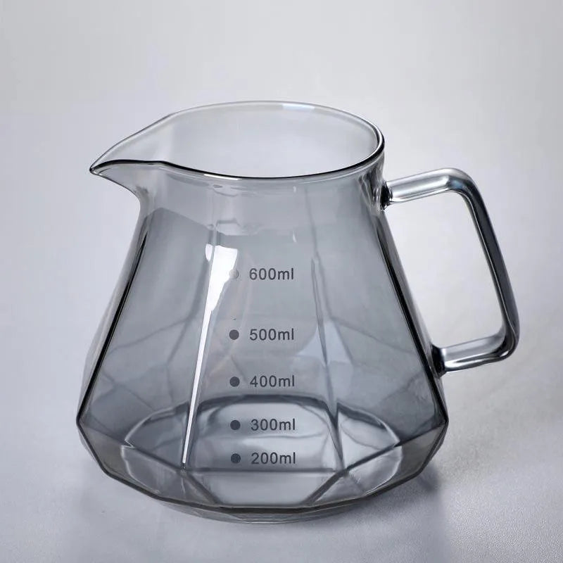 The Slow Brew Set — 600ml Glass Pour-Over Coffee Maker with Dripper