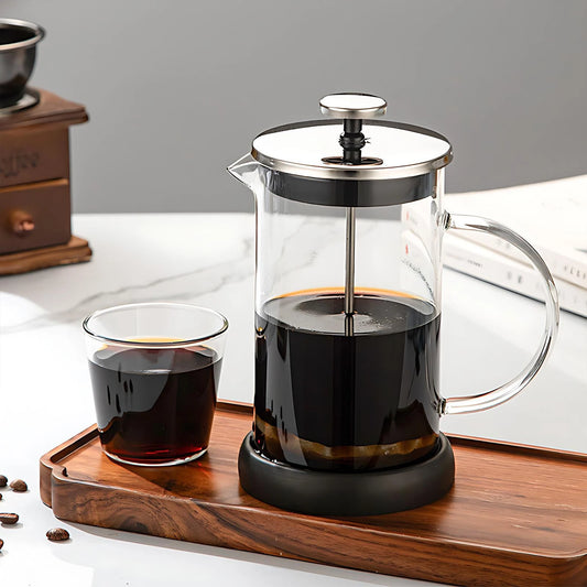 The Morning Press — 600ml Glass French Press Coffee Maker