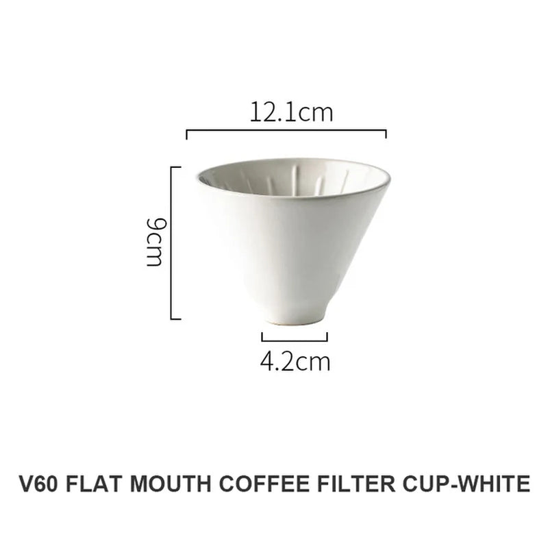 The Ceramic Flow Dripper — 60° Reusable Ceramic Pour-Over Coffee Filter
