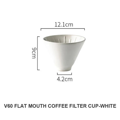 The Ceramic Flow Dripper — 60° Reusable Ceramic Pour-Over Coffee Filter