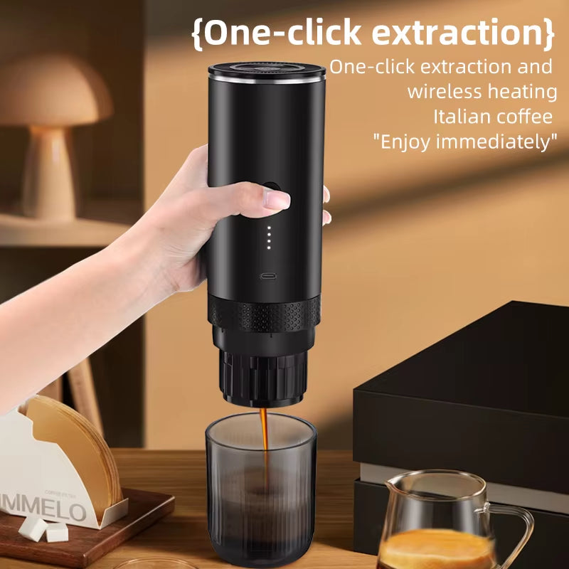 The Travel Brew Machine — Portable Coffee Maker for Capsules & Ground Coffee